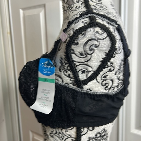 Playtex Lift US4825 XBX 38D Black Stretch Lace Cups - Picture 3 of 5